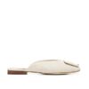 Sam Edelman Lavina Buckle Mule In Natural Linen
