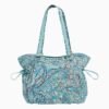 Vera Bradley Iconic Glenna Satchel in Daisy Dot Paisley