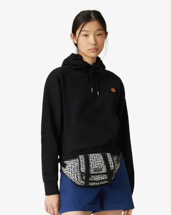 Kenzo Tiger Crest Boxy Hooded Sweatshirt