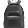 Balenciaga printed textured-leather backpack