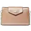 MICHAEL Michael Kors Crossgrain Leather Crossbody Clutch