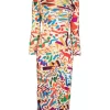 Pleats Please Issey Miyake Long Sleeve Dress Confetti