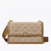 Tory Burch T Monogram Jacquard Shoulder Bag, Hazelnut