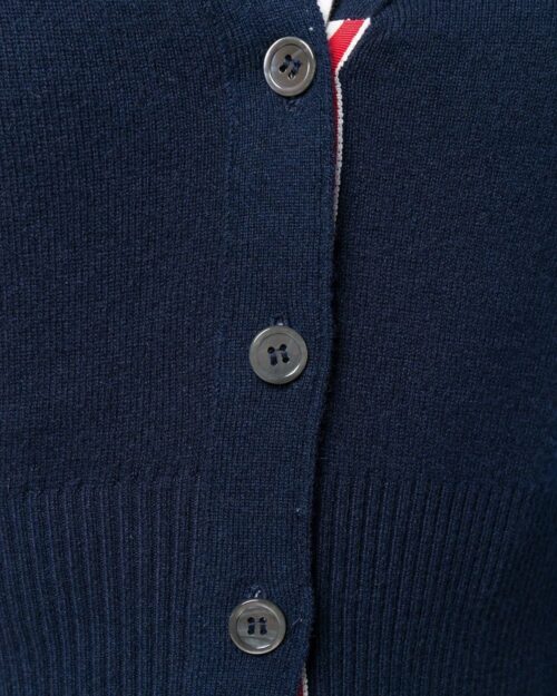 Thom Browne 4-Bar Stripe Cardigan, Navy