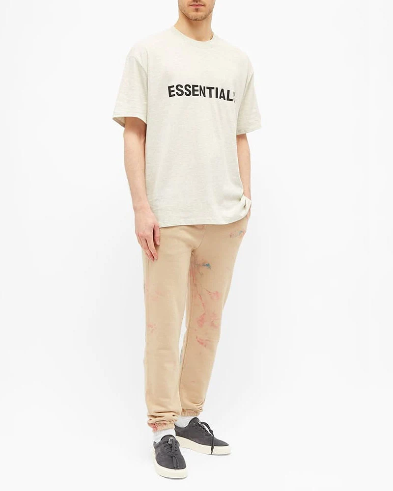 Essentials Men's Boxy T-Shirt Applique Logo Buttercream