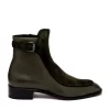 Christian Louboutin Ecritoir Suede And Leather Ankle Boots