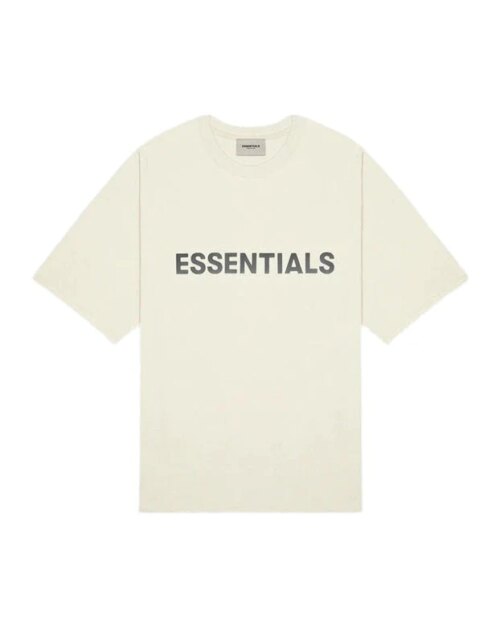 Essentials Men's Boxy T-Shirt Applique Logo Buttercream