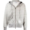 Thom Browne Men's Zip-Up Glen Plaid Hoodie