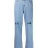 Kimhekim High-Rise Straight-Leg Jeans