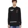 Off-White C/O Virgil Abloh Black Boat Long Sleeve T-Shirt