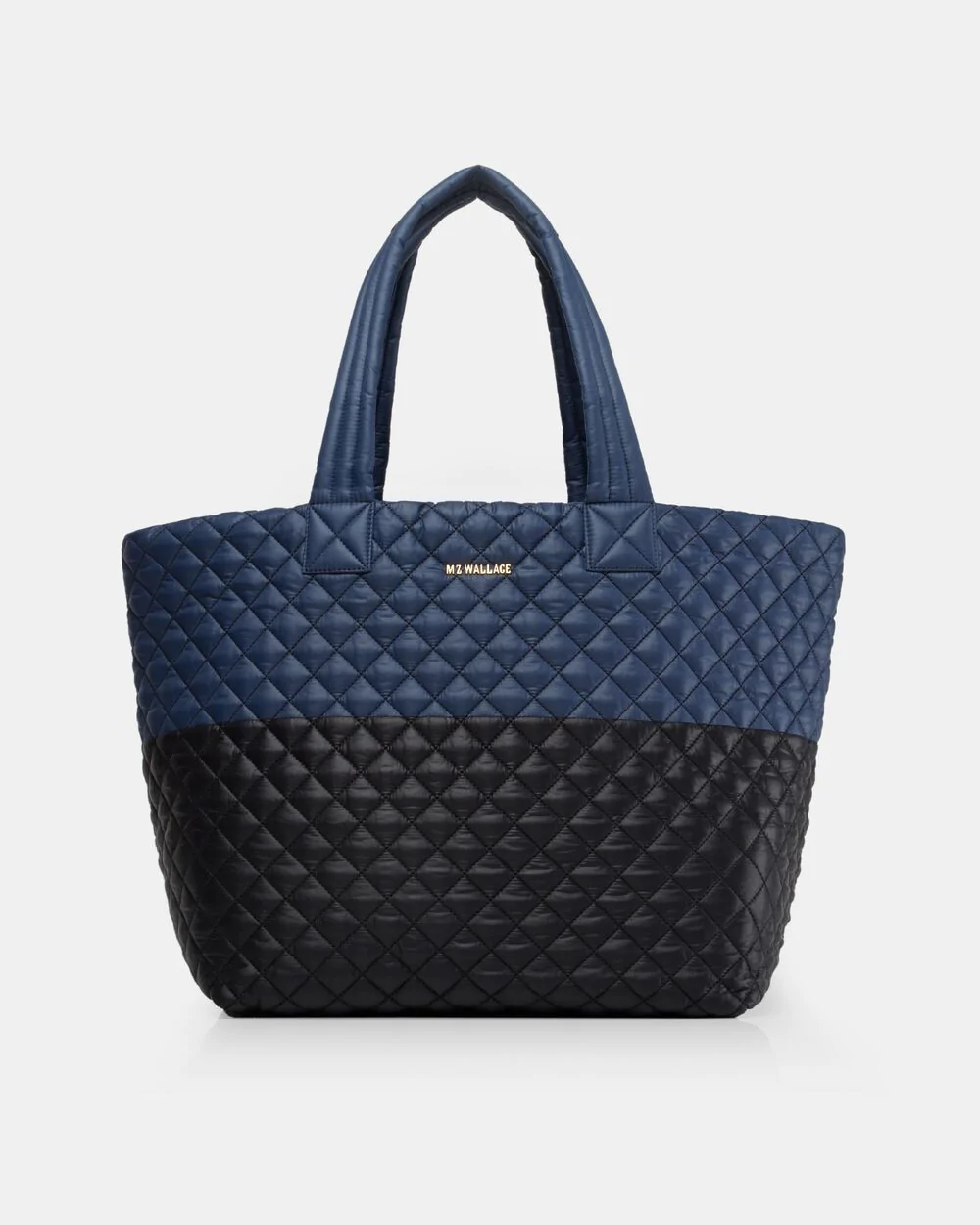 MZ Wallace Navy/Black Colorblock Large Metro Tote