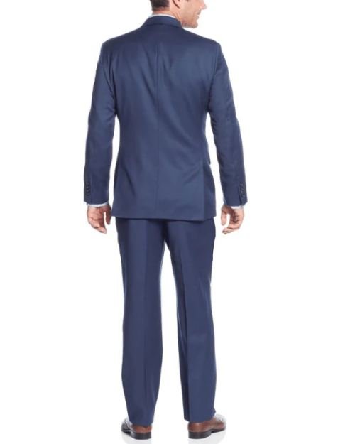 Donald J. Trump 2 Piece Suit Medium Blue Solid-DONALD J TRUMP-Fashionbarn shop