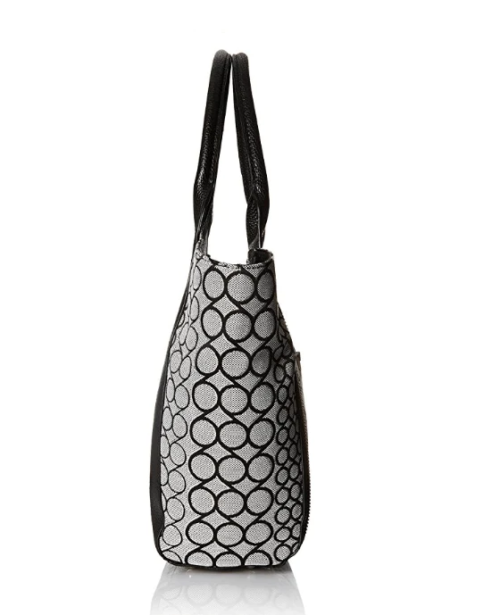 Nine West Track-Tion Action Tote Black White - Fashionbarn shop - 3