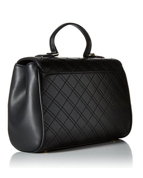 Calvin Klein Quilted Satchel Black / Gold