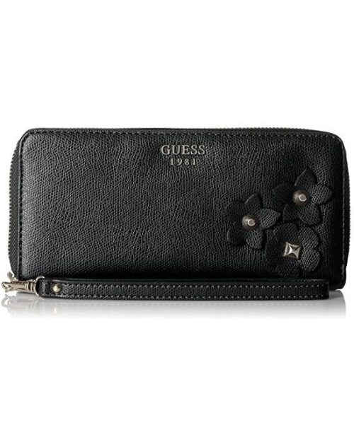 GUESS Liya Slim Clutch Wallet Black
