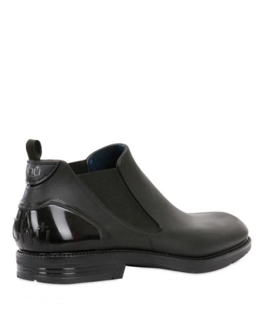 iSHU+Black Waterproof Beatle Boots