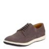 GIORGIO ARMANI Perforated Suede Derby Shoe, Black