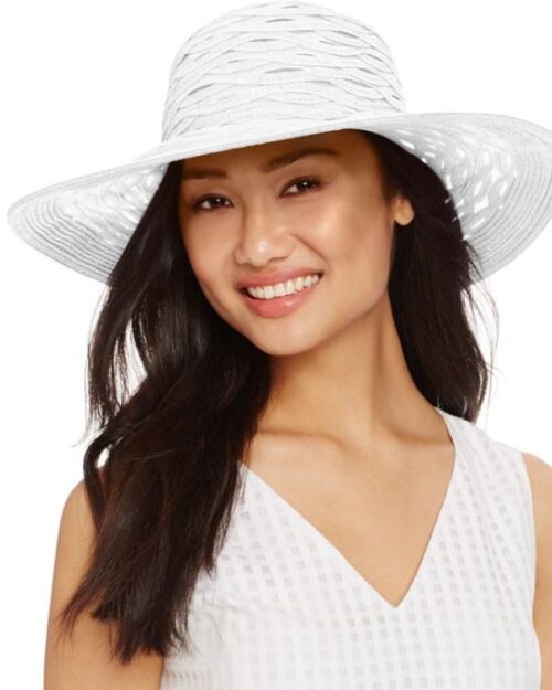 Nine West Women's Sheer Floppy Hat