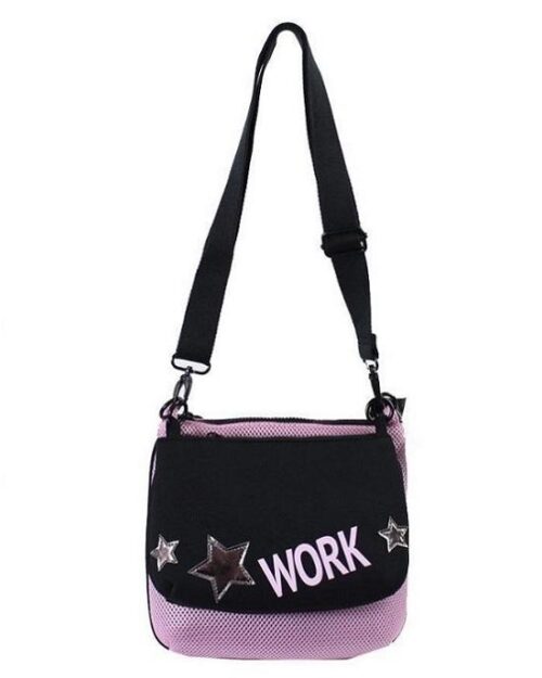 Ideology Pink Black 2-In-1 Graphic Crossbody Bacg