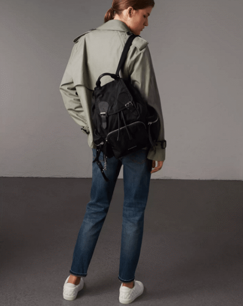Burberry Medium Rucksack in Technical Nylon and Leather