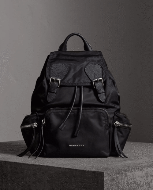 Burberry Medium Rucksack in Technical Nylon and Leather