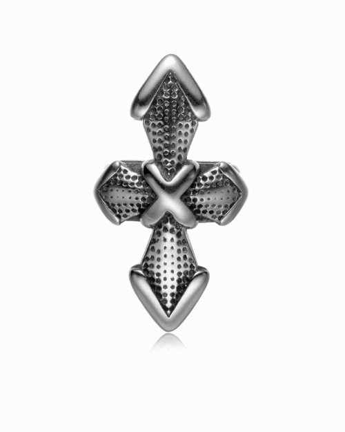 Steffe Men's Stainless Steel Fish Hook Station Bracelet