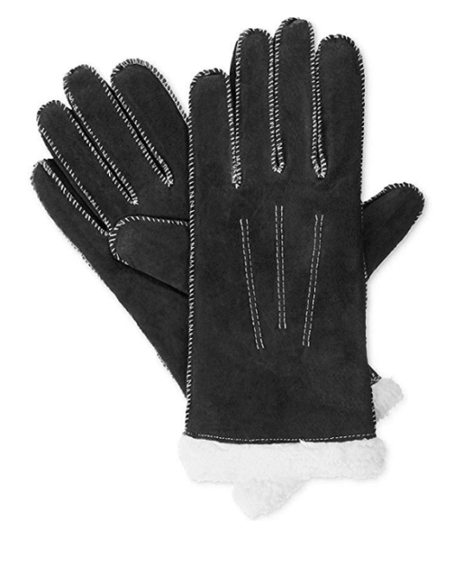 Isotoner Signature Women's Moccasin Stitch Suede Gloves
