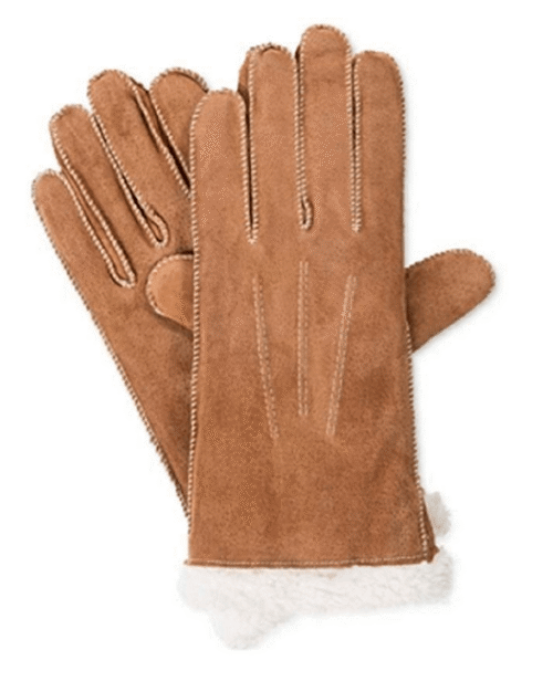 Isotoner Signature Women's Moccasin Stitch Suede Gloves
