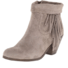 Sam Edelman Women's Louie Ankle Fringe Boot,Tan Suede,