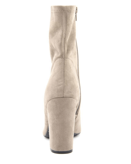 GUESS Galyna Peep Toe Block Heel Tall Ankle Booties,