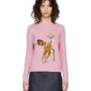 Miu Miu Pink Disney Edition Wool Bambi Sweater