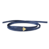 Apm Monaco Blue Satin Choker Bracelet With Yellow Silver Bumble Bee