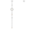 Apm Monaco Asymmetric Long Earrings With Pearl And Mother Of Pearl