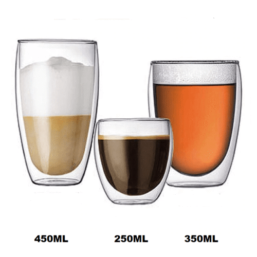 New Double Walled Ecooe Coffee Glasses Cups