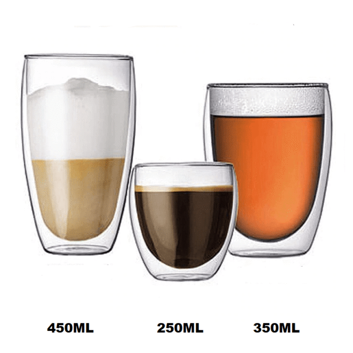 New Double Walled Ecooe Coffee Glasses Cups