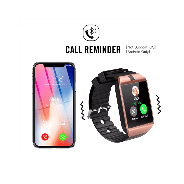 Bluetooth Smartwatch DZ09 For iPhone Samsung Huawei VS Y1 Q18