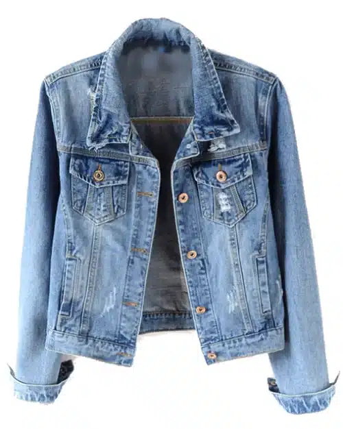 Women's Led Denim Jacket in Magnetic Blue