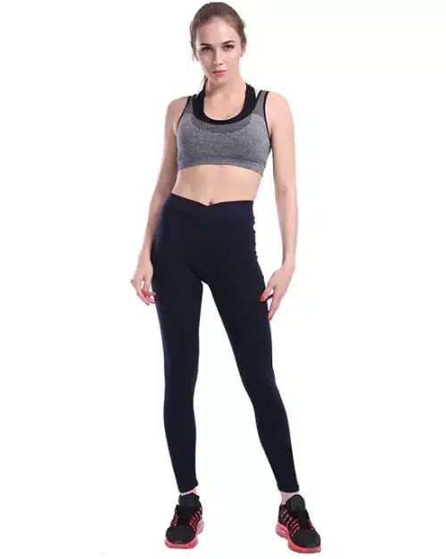 Women's Push Up Polyester V-Waist Leggings