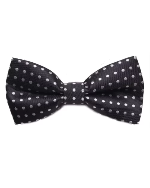 Men's Pindot Silk Pre-Tied Bow Tie