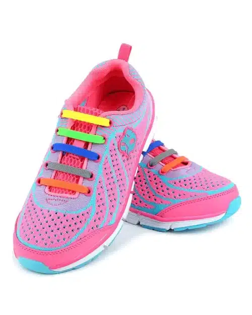 Fashionable 10 Color Lot Elastic Silicone Shoelaces For Men and  Women Lacing Shoes