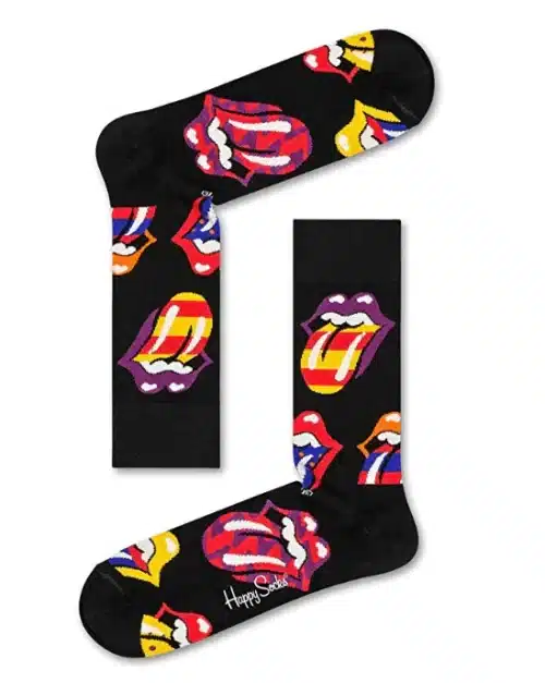 Happy Socks - Colorful Band Themed Comfortable Rolling Stones Socks