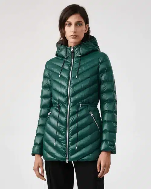 Mackage Tara lightweight down jacket with drawcord waist