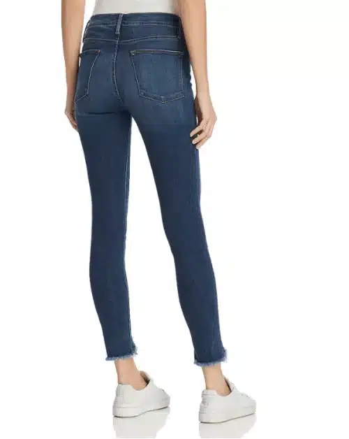 Frame Le High Skinny Triangle Hem Jeans in Sulham
