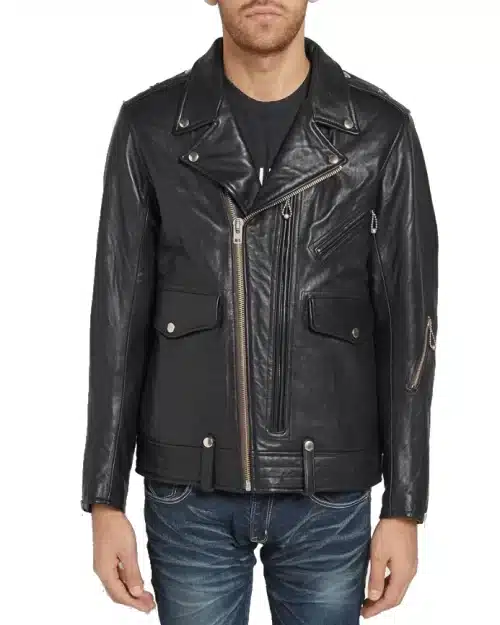 Neighborhood Men's  Gride Leather Jacket