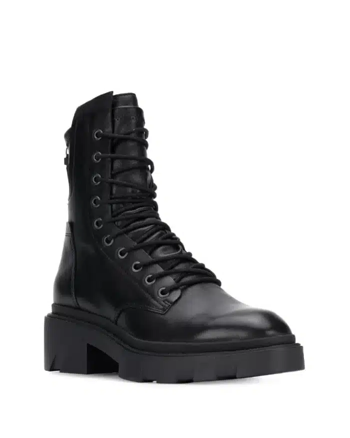 Ash Lace-Up Combat Boots