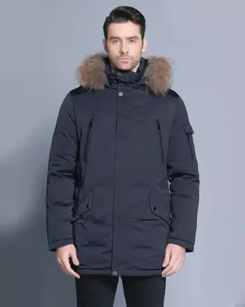 Ice Bear Man's Arctic With Fur-Trim Down Parka