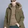 Ice Bear Man's Arctic With Fur-Trim Down Parka