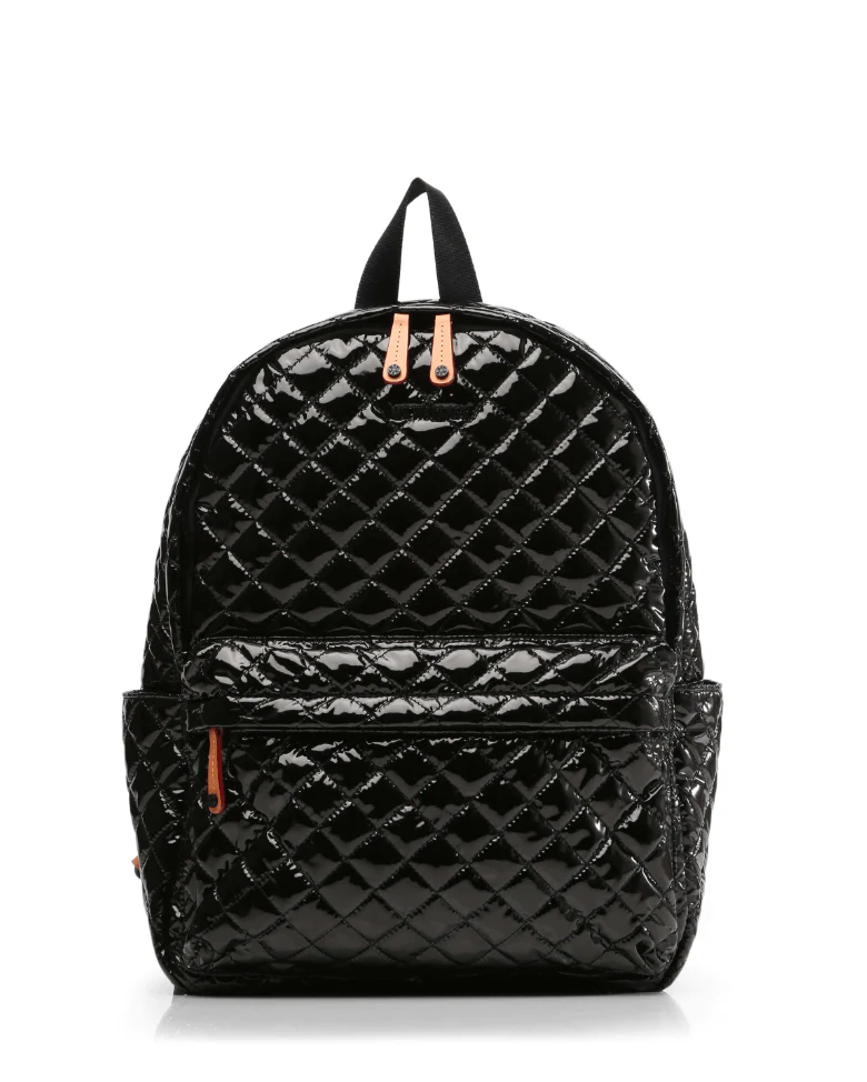 MZ Wallace Black Lacquer Metro Backpack