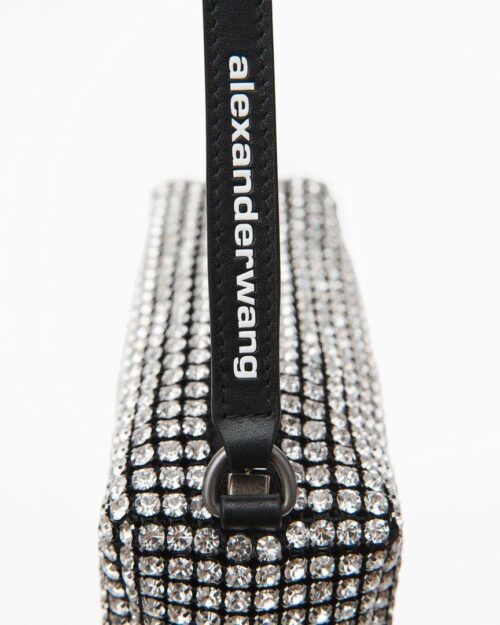 Alexander Wang Heiress Rhinestone Pouch, White