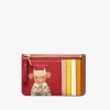 Tory Burch Ozzie The Ox Top-Zip Card Case